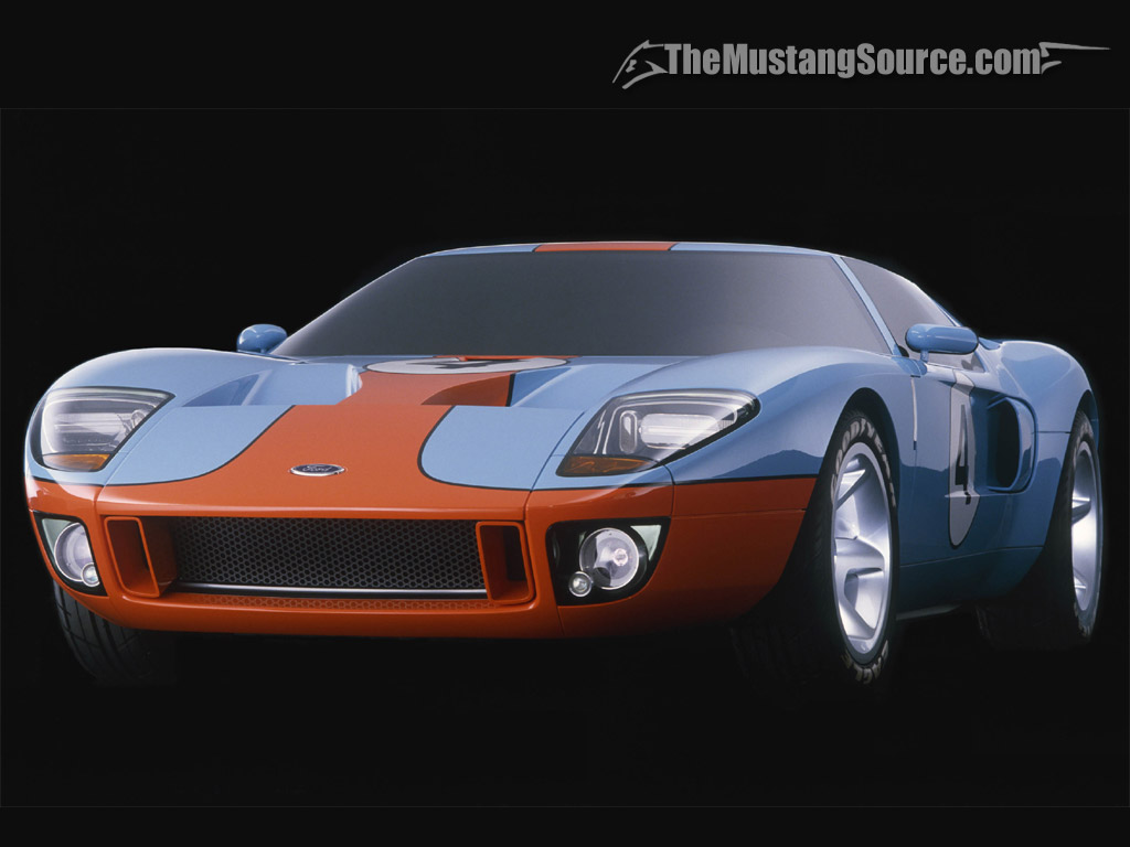 Desktop Wallpaper: Gulf Blue 2005 Ford GT - The Mustang Source